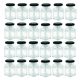 Lebensmittelbehälter Glasgefäß für Gewürze 120 ml, 24 Stück Verschlüsse 55