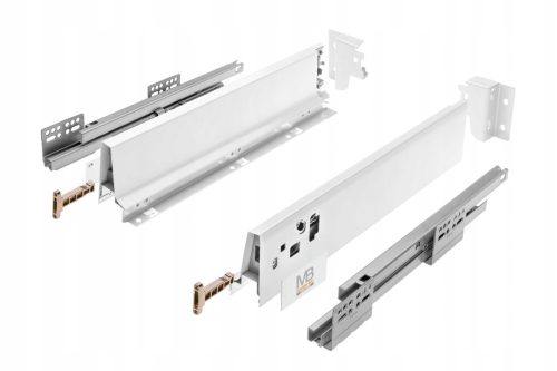  GTV-Schublade, weiße Front, 35 x 50 x 8,4 cm, maximale Belastung: 40 kg