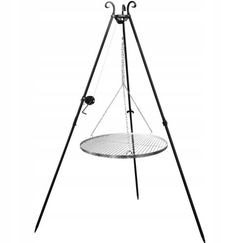  Garten Lagerfeuer Dreibein Grill Feuer 60 cm Gitter über dem Lagerfeuer