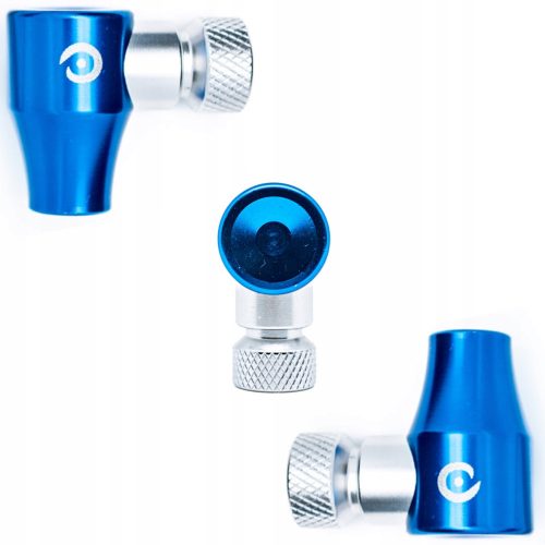  CO2-Kartuschenpumpe MOMUM QUICK CO2 INFLATOR BLAU FAHRRADPUMPE in Blautönen