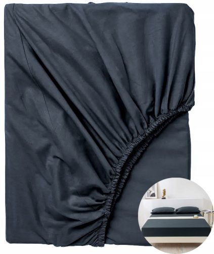Frotteelaken mit Gummiband  Home91 Spannbettlaken, Baumwollsatin, 160 x 200 cm
