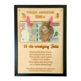  Ihr letztes 500+ Rahmengeschenk achtzehn 18