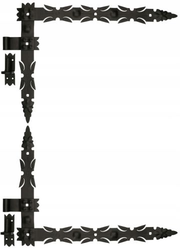 Scharniere für Tore und Türen - GESCHMIEDETES WINKELSCHARNIER FÜR TÜREN 800X460MM + STIFT 2STK