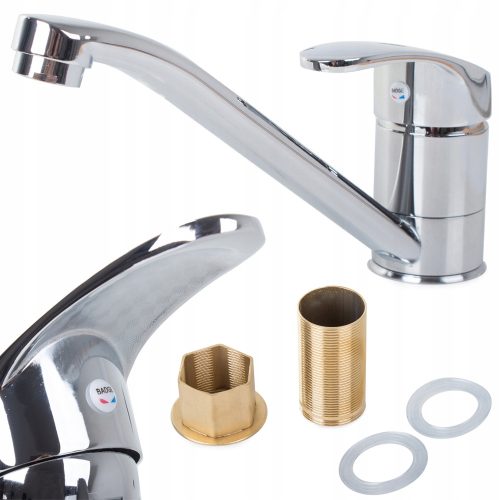 Verk Group Klassischer Stand-Küchenarmatur, Silber