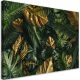 Bilder an der Wand Bild auf Leinwand, Goldene tropische Blätter 100x70 1