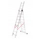 Drabina Leitermann 7,2 m Aluminium 3 x 9 bis 150 kg