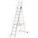 Drabina Leitermann 5,3 m Aluminium 3 x 9 bis 150 kg