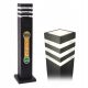 Lichtmasten, Garten Berge E27 quadratischer Lichtmast, 61 cm, schwarz