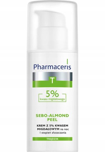 Pharmaceris T Sebo-Almond Peel 5% – Nachtcreme für akneanfällige Haut, 50 ml
