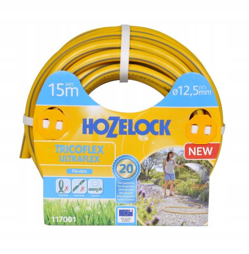  Hozelock 117001 Gartenschlauch 15 m Graues, gelbes PVC