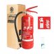 SET Pulverfeuerlöscher 4kg + Aufhänger + Schild