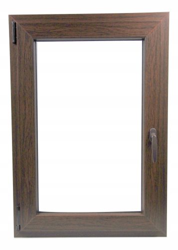 PVC-FENSTER 80 X 100 / 800 x 1000 RU/L 2 x C. EICHE