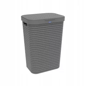  Rotho 55l freistehender Wäschekorb, Braun- und Beigetöne