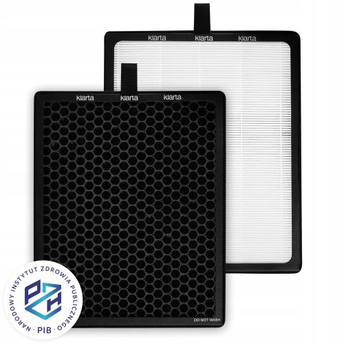  Klarta Luftreiniger Zertifizierte Filter 1xCarbon 1xHEPA H13 EF99,97%