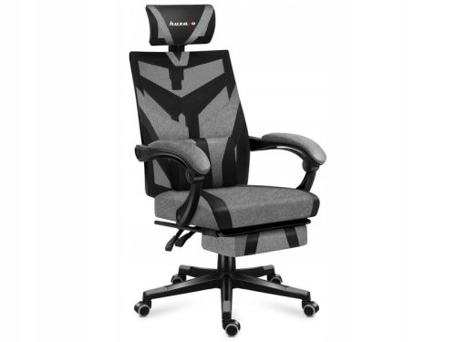  Huzaro Combat 5.0 Grauer Gaming-Stuhl, schwarzes und graues Netz