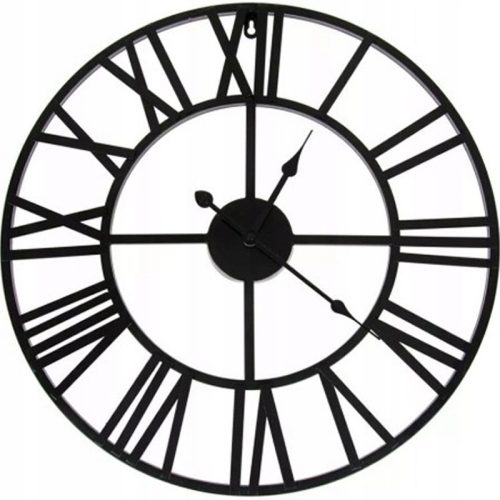 Uhr für zu Hause Asato Wanduhr schwarz 50cm