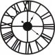 Uhr für zu Hause Asato Wanduhr schwarz 50cm