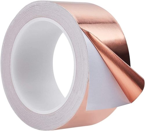 SELBSTKLEBENDES SCHNECKENBAND AUS KUPFER 25mX 50mm