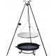  GRILL STATIV GARTEN LAGERFEUER GITTER 60 KAMIN