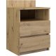  TopEshop Malwa Kommode 40 x 32 x 59 cm matte Artisan-Eiche