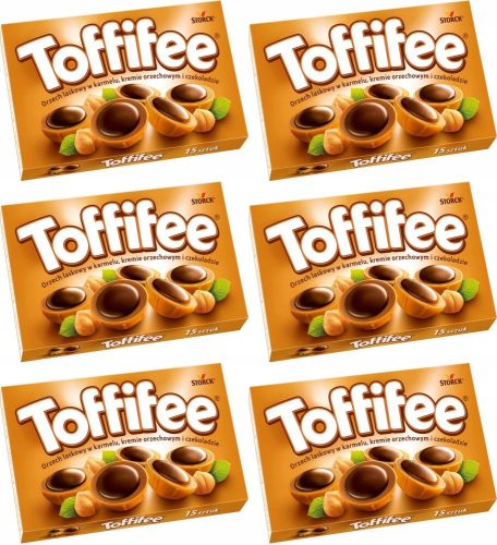 Toffifee Schokoladen-Karamell-Präsentbox 125g x6 von Storck
