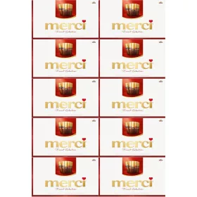   MERCI Finest Selection Schokoladenpralinen, 400g x 10 Packungen