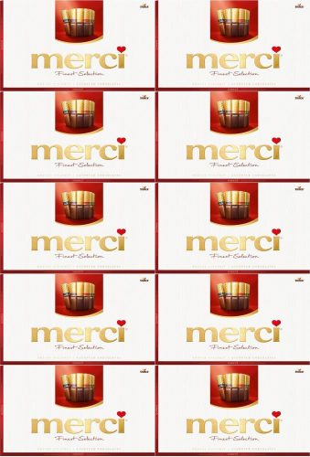 MERCI Finest Selection Schokoladenpralinen, 400g x 10 Packungen