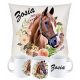 Coole, lustige Gadgets Set Kissen + Tasse PFERD PFERDE + DEIN NAME N1