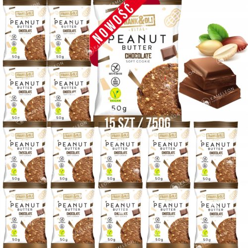 Weiche Peanut Butter Schokoladenkekse - Vegan, Glutenfrei & Zuckerfrei (750g Pack)