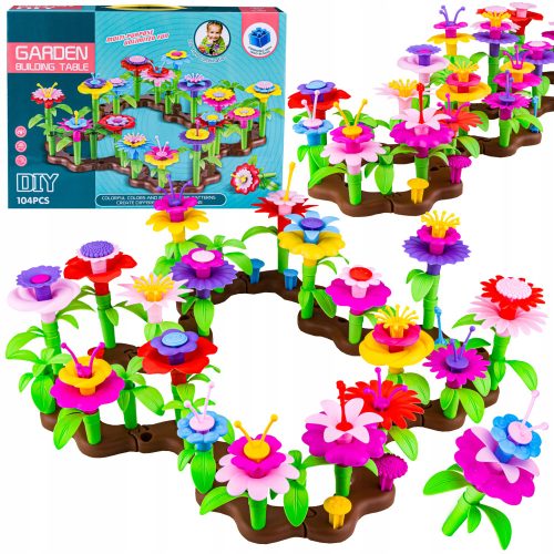  BLÖCKE ZUM BAUEN VON BLUMEN GARTENBLUMENRABATT
