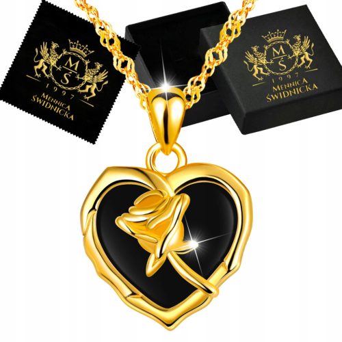  Herz Gold Geburtstag Halskette Silber 925 Zirkonia