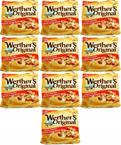 Werther's Original Sahnebonbons, 90g x10 - Storck Premium Karamellbonbons