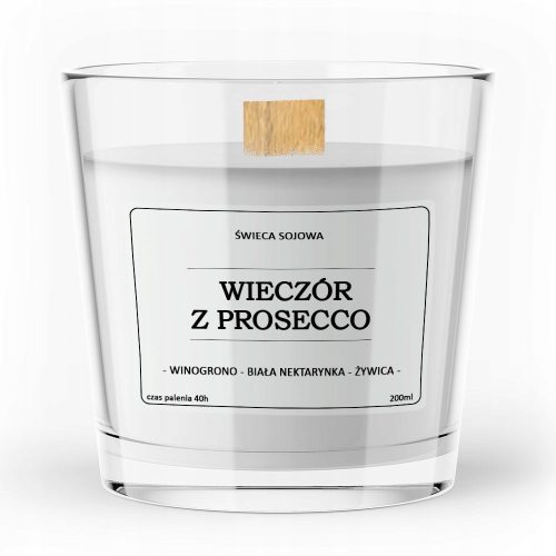 Kerzen Soja-Duftkerze ABEND MIT PROSECCO Vitafarm 1 Stk.
