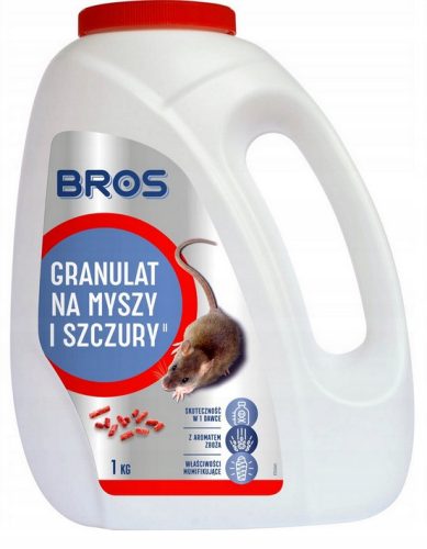 Abwehrmittel für Tiere Granulat für Mäuse und Ratten Bros. 1 kg