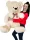  EIN GROSSER TEDDY TEDDY VALENTINSTAG GESCHENK SITZE ALLEIN