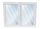PVC-FENSTER 145 x 110 RU+R-Profil: 81 mm – 6 Kammern