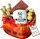 MERCI Kuchen-Geschenkkorb-Set mit Süßigkeiten zum Geburtstag von Oma, Großeltern