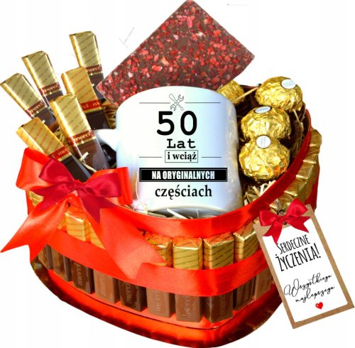  MERCI Kuchen-Geschenkkorb-Set mit Süßigkeiten zum Geburtstag von Oma, Großeltern
