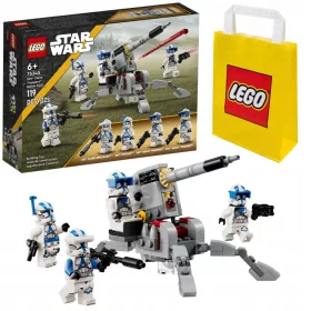    LEGO Star Wars 75345 501st Legion Clone Troopers Kampfset + LEGO Papiertüte 6315786 Gelb 24x8x18 cm