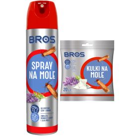    Mottenkugeln Bros 203 20 Stück + Anti-Mottenspray Bros 150 ml