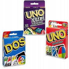  Uno + Dos + Flip-Karten HIT SET