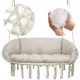 Gartensessel, hängend DOPPELHÄNGESCHAUKEL, BOHO NEST CHAIR