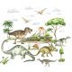 Dekorative Wandaufkleber Wandaufkleber für Kinder, Dinosaurier, Bäume