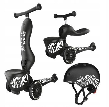  Scoot and Ride 2in1 Zebra Aufsitz- und Roller