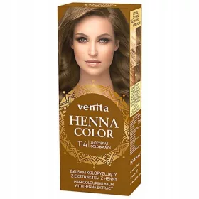    Venita Henna Color 114 Goldbrauner Farbbalsam mit Henna-Extrakt, 75 ml