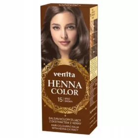    Venita Henna Color 15 Brauner Farbbalsam mit Henna-Extrakt, 75 ml