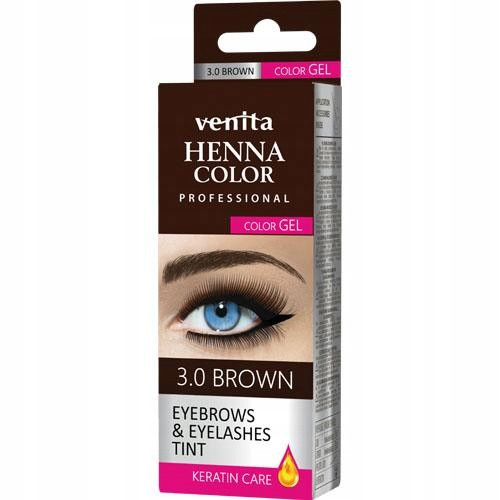  VENITA HENNA FÜR AUGENBRAUEN UND WIMPERN GEL 3.0 BRAUN
