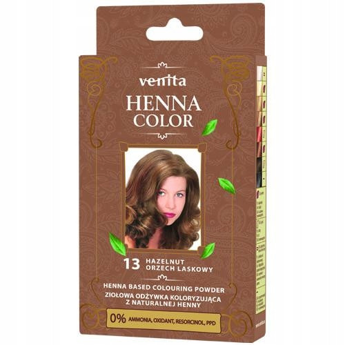  Venita Henna Color 13 Haselnuss-Kräuterfarbstoff-Conditioner mit natürlichem Henna