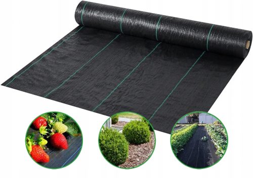 Agrartextil - Agrotextilmulch (Anti-Unkraut) Schwarzer Kontrast 80 x 5000 cm 70 g/m²