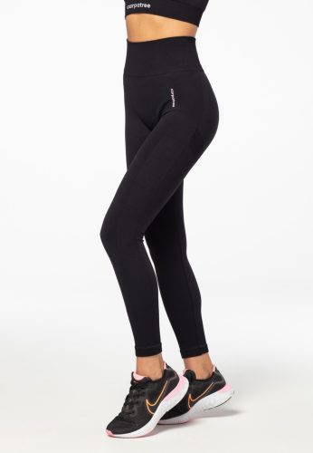  SCHWARZE NAHTLOSE FITNESS-CARPATREE-LEGGINGS – M